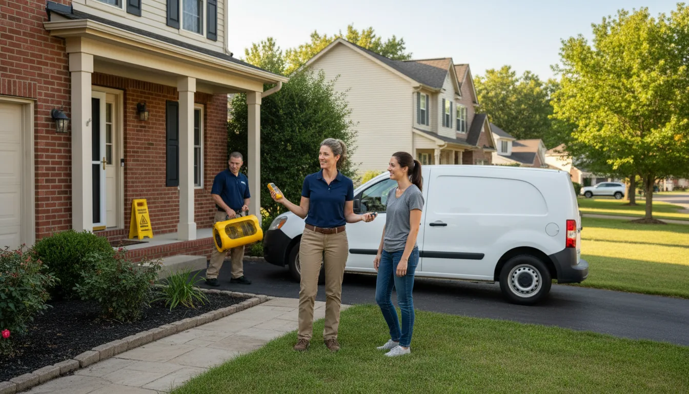 Water restoration image for Water Damage & Restoration Services in Rice, TX